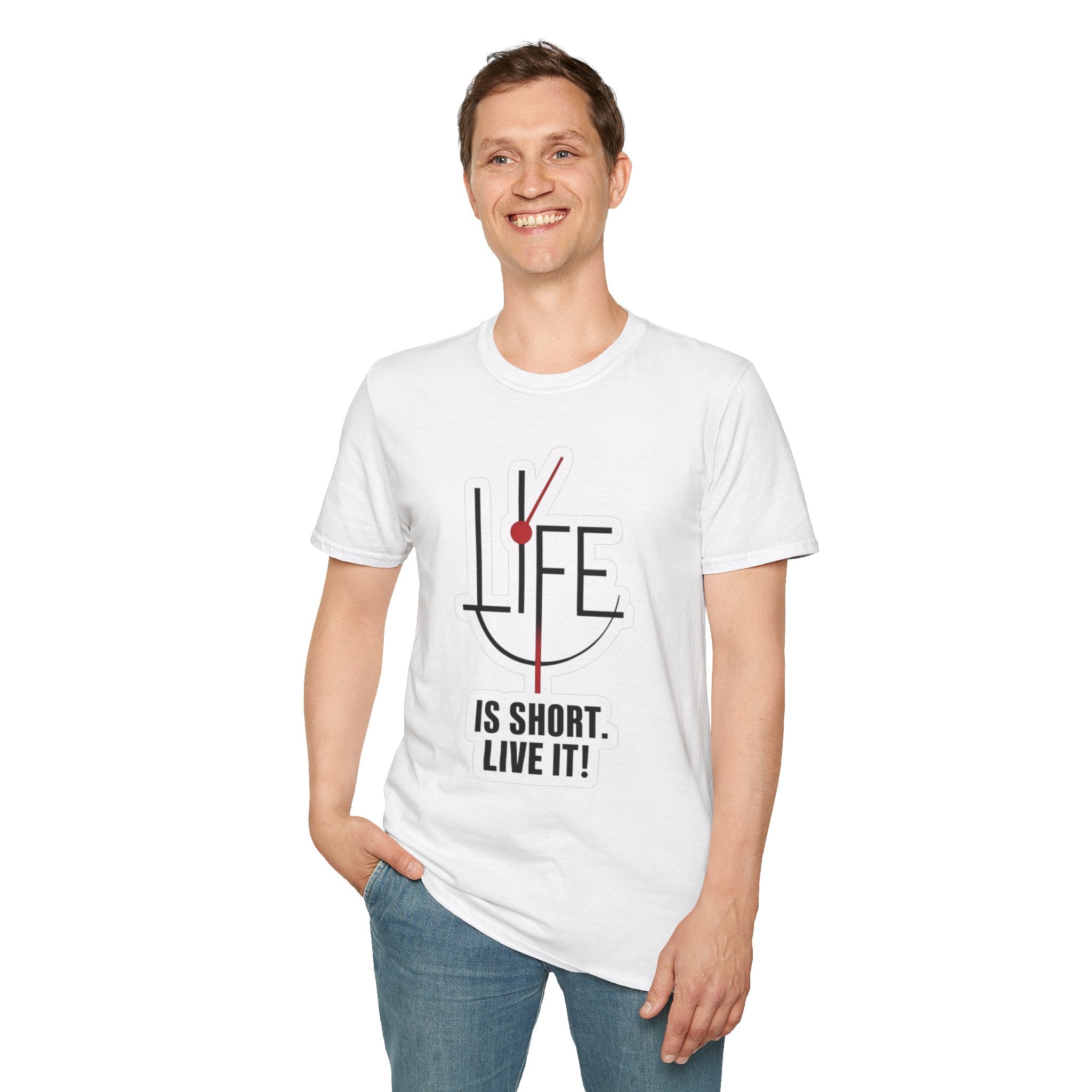 Life Is Short Unisex T-Shirt, Motivational Tee, Inspirational Shirt, Gift for Friends, Casual Wear, Everyday Essential