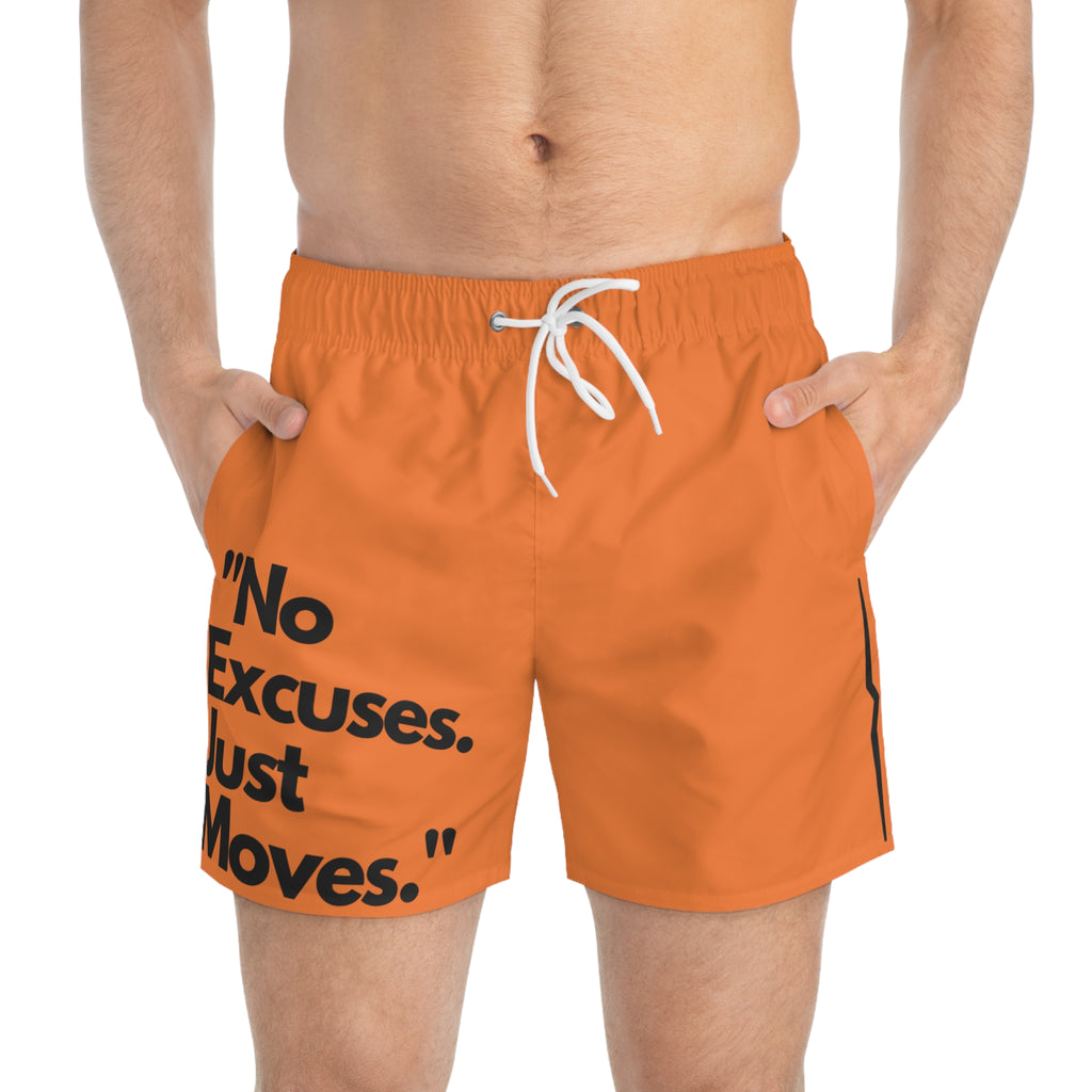 No Excuses. Just Moves.  Jean Miché Swim Trunks(AOP)