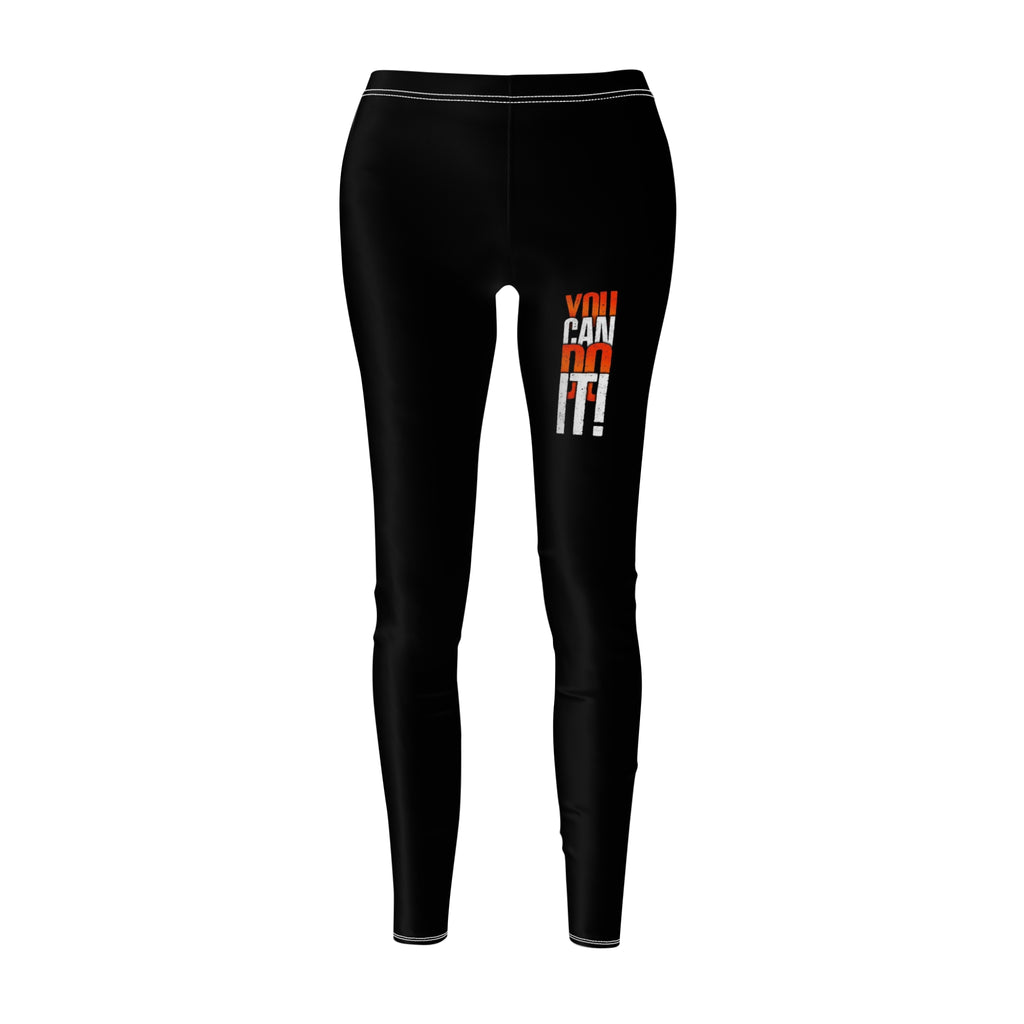 Inspirational 'You Can Do It!' Women's Leggings — Motivational Workout & Casual Yoga Pants