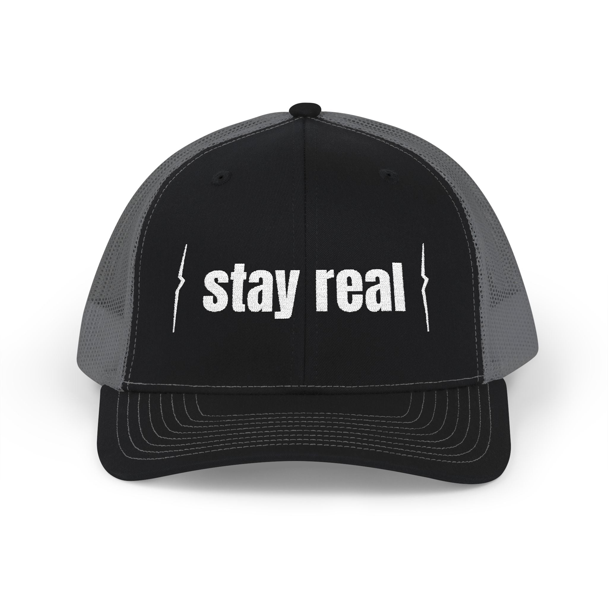 Jean Miche Snapback  Stay Sharp, Stay Real (Embroidery)