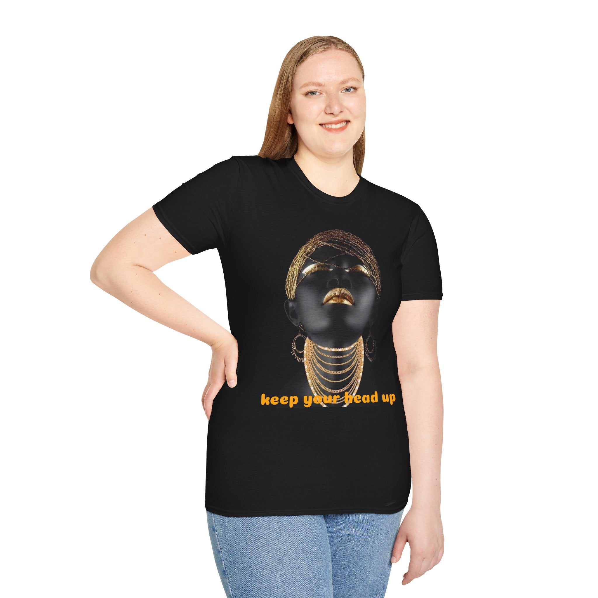 Empowering Art T-Shirt, Black Graphic Tee, Gift for Her, Motivational Shirt, Unique Statement Tee, Inspirational Clothing