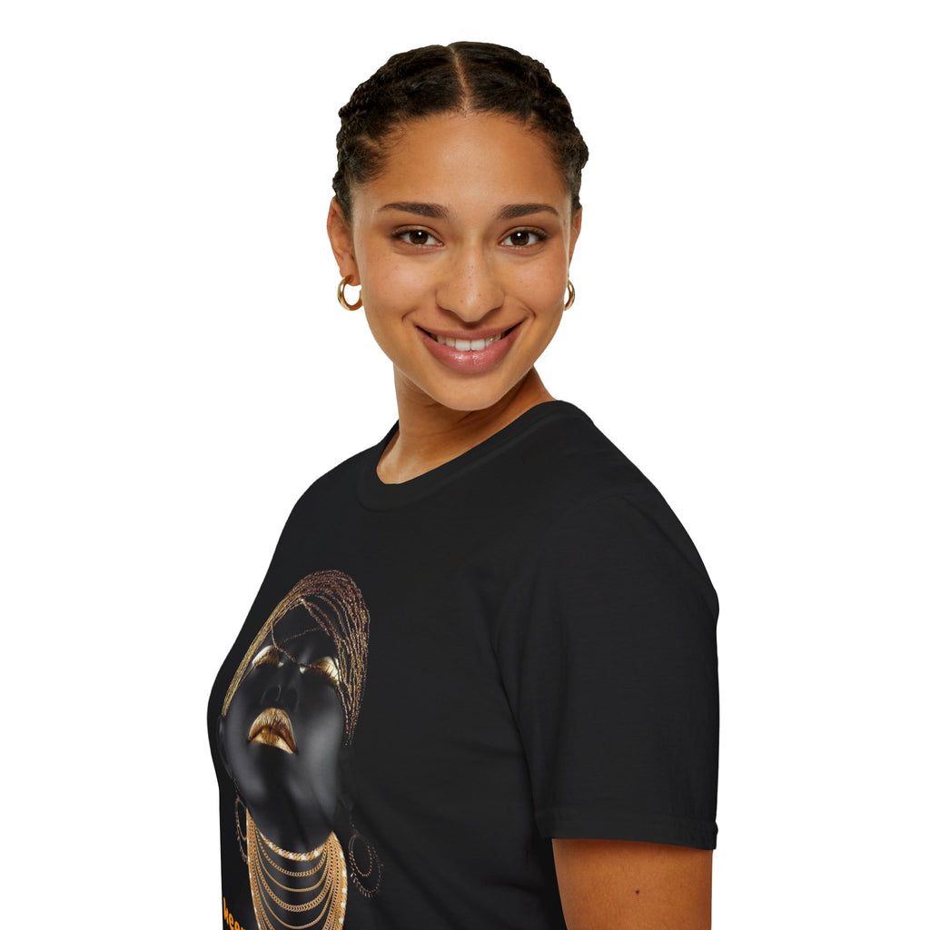 Empowering Art T-Shirt, Black Graphic Tee, Gift for Her, Motivational Shirt, Unique Statement Tee, Inspirational Clothing