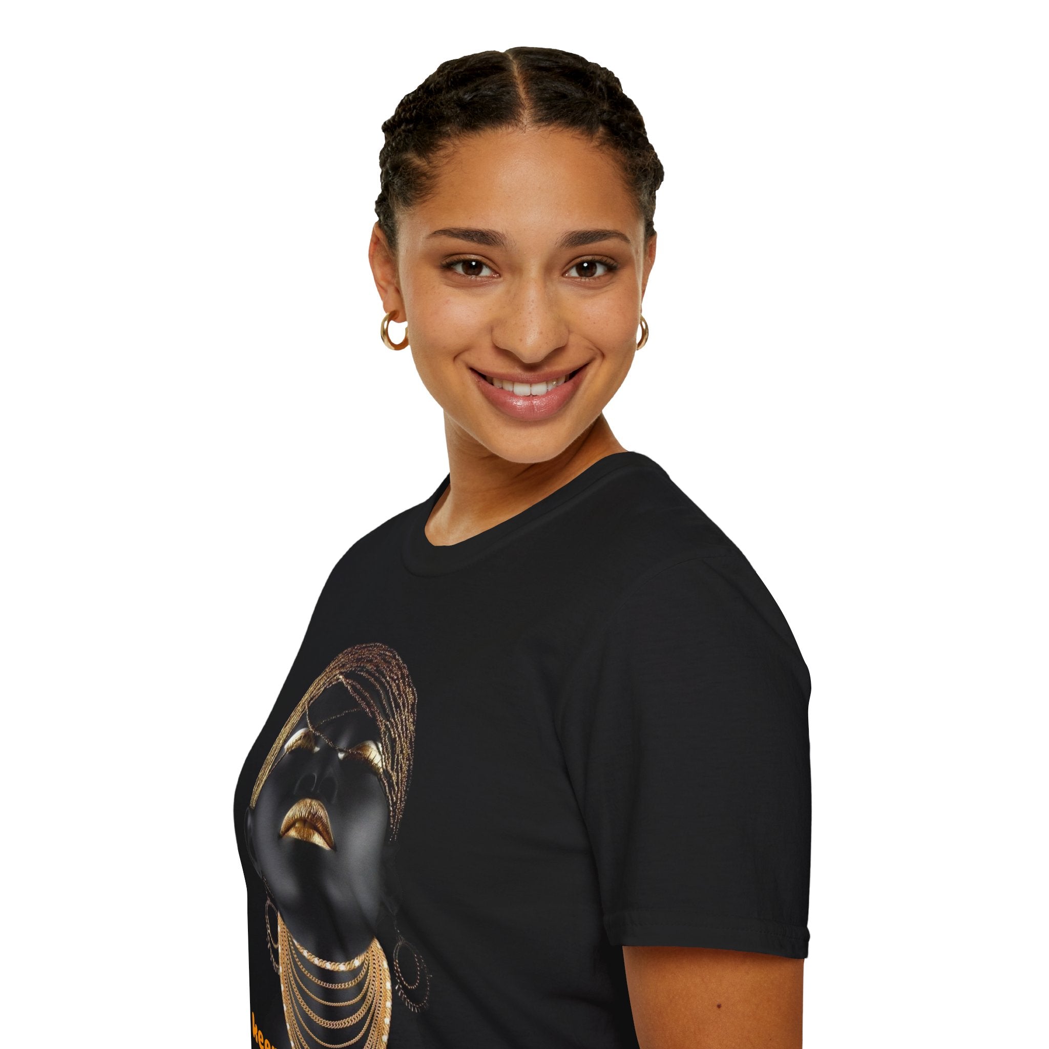 Empowering Art T-Shirt, Black Graphic Tee, Gift for Her, Motivational Shirt, Unique Statement Tee, Inspirational Clothing