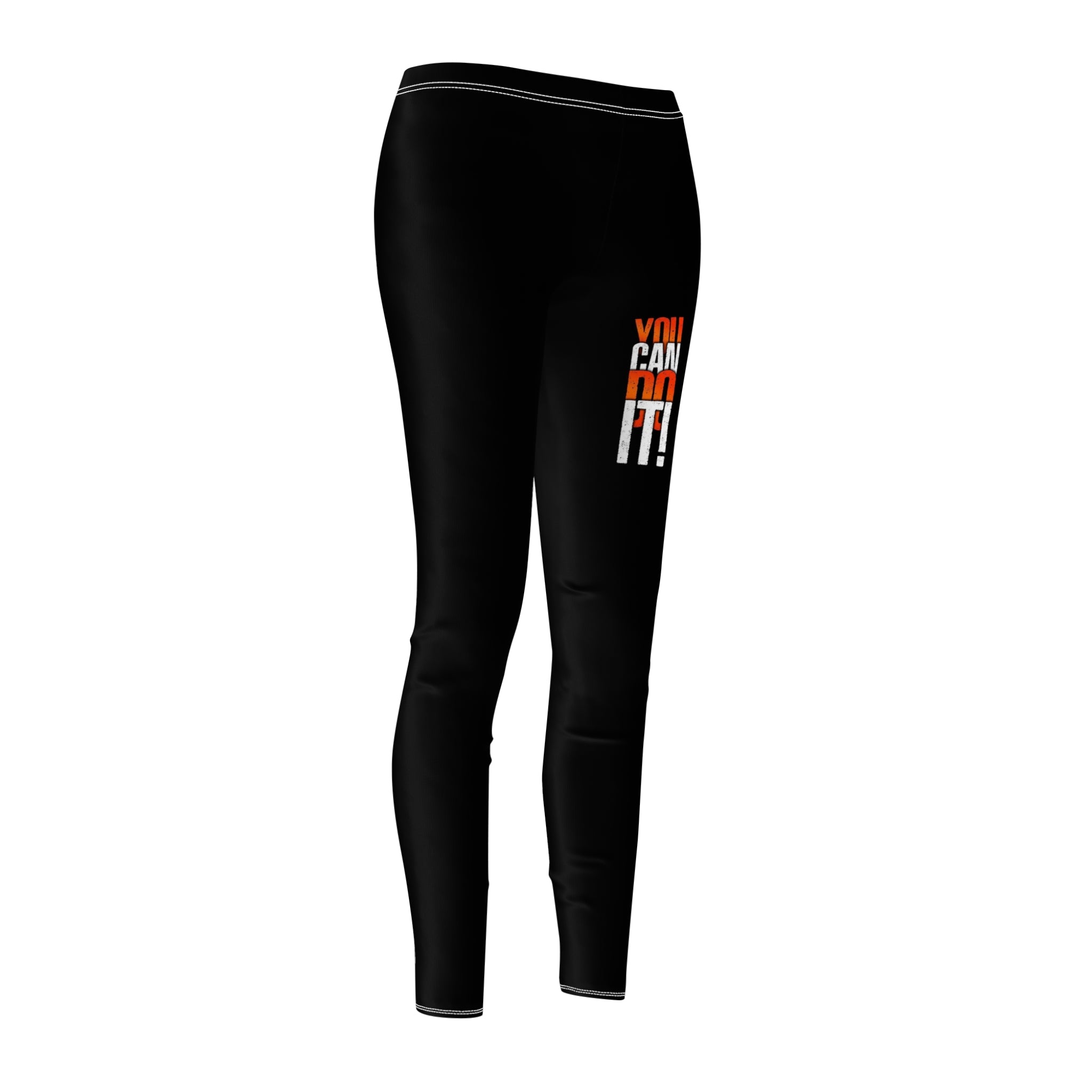 Inspirational 'You Can Do It!' Women's Leggings — Motivational Workout & Casual Yoga Pants