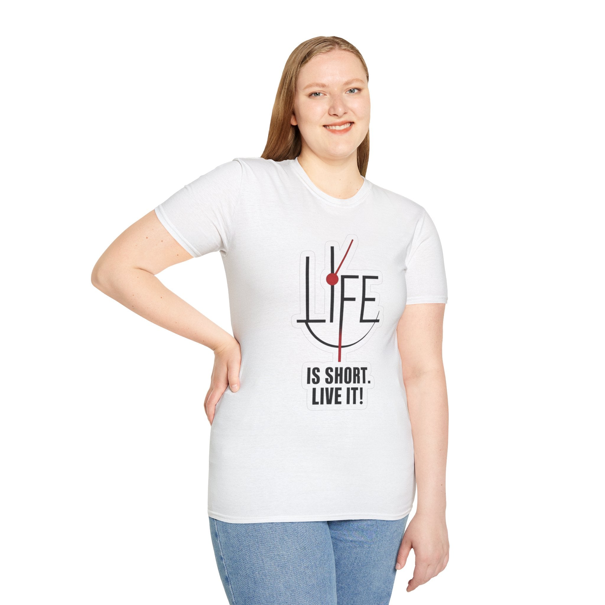 Life Is Short Unisex T-Shirt, Motivational Tee, Inspirational Shirt, Gift for Friends, Casual Wear, Everyday Essential