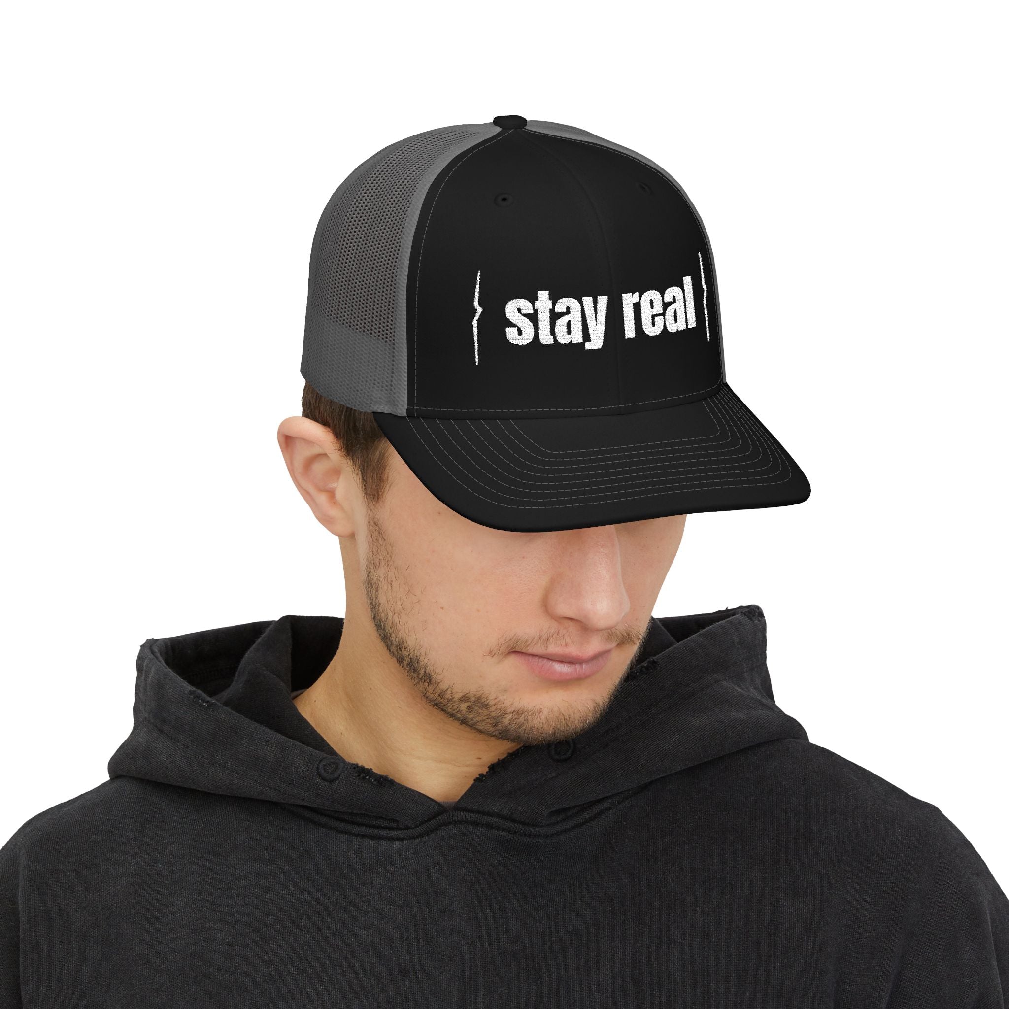 Jean Miche Snapback  Stay Sharp, Stay Real (Embroidery)