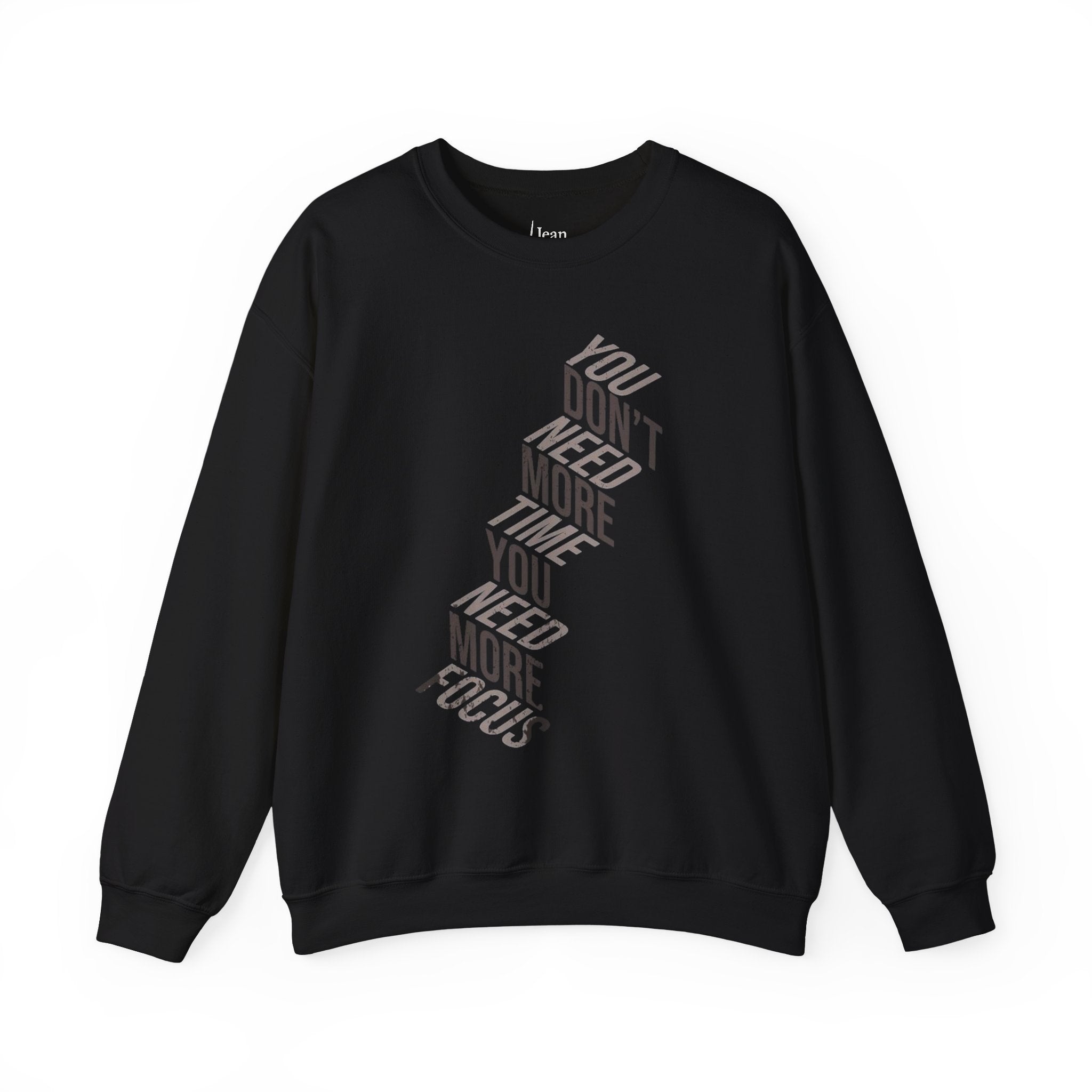 Inspirational Unisex Crewneck Sweatshirt - Focus Motivation Apparel, Cozy Gift for Friends, Affirmation Fashion, Casual Wear, Self-Care