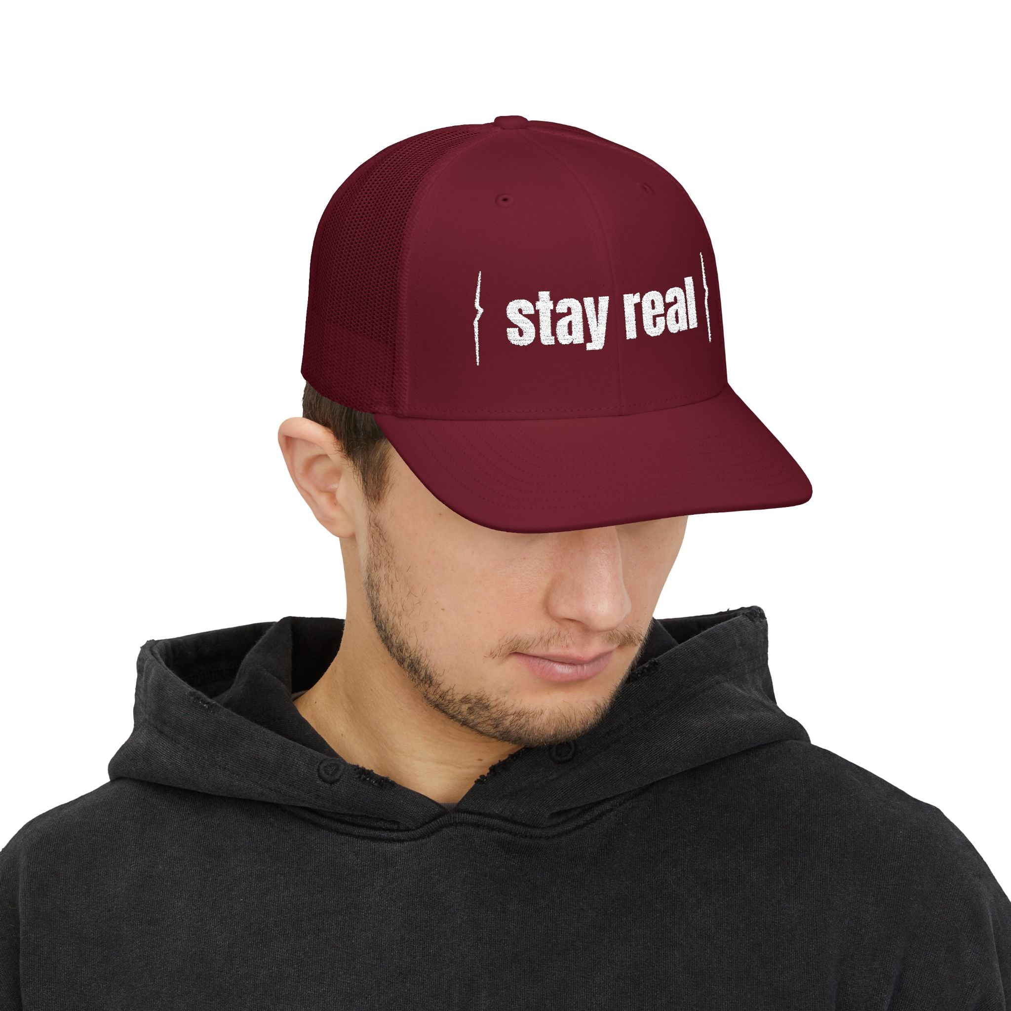 Jean Miche Snapback  Stay Sharp, Stay Real (Embroidery)