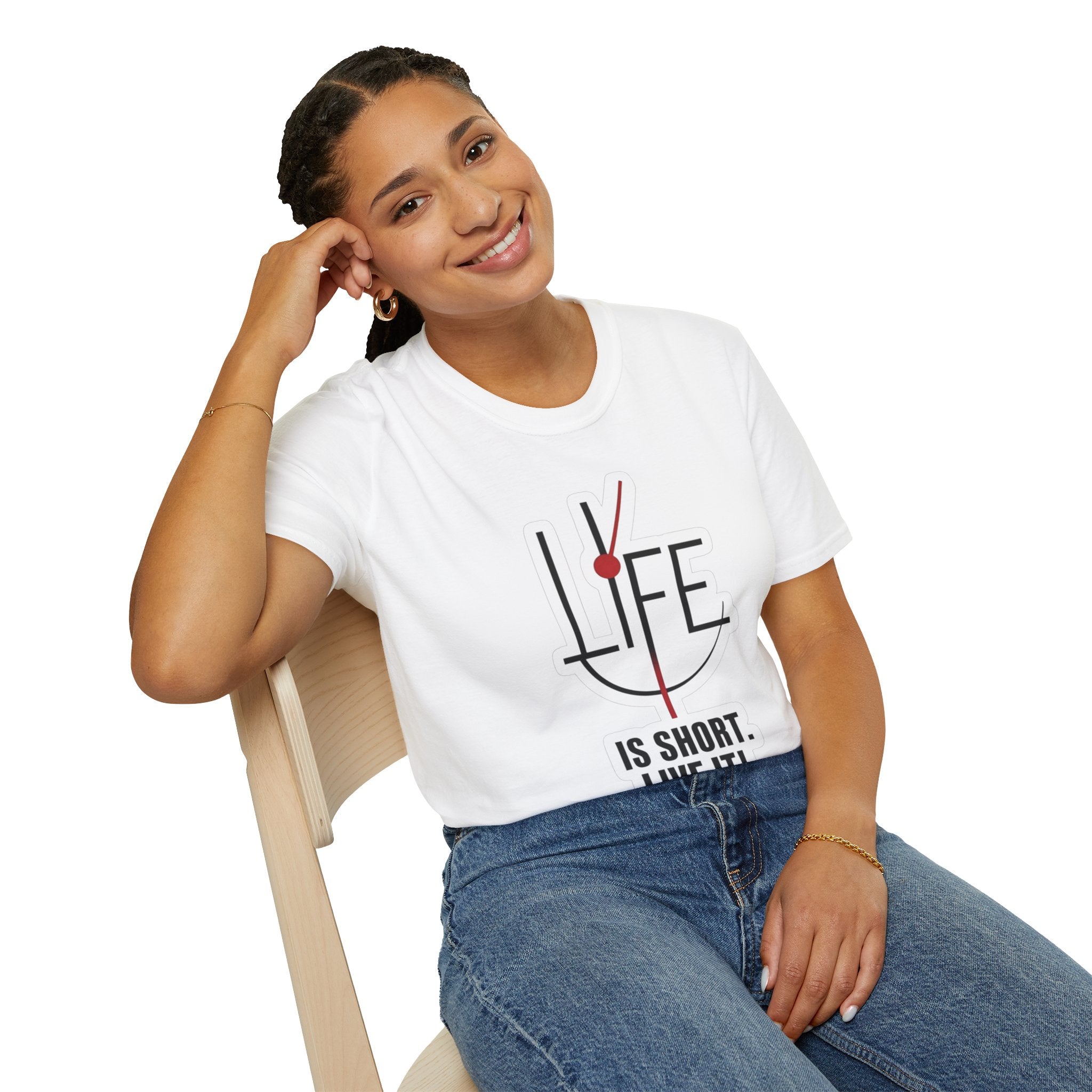 Life Is Short Unisex T-Shirt, Motivational Tee, Inspirational Shirt, Gift for Friends, Casual Wear, Everyday Essential