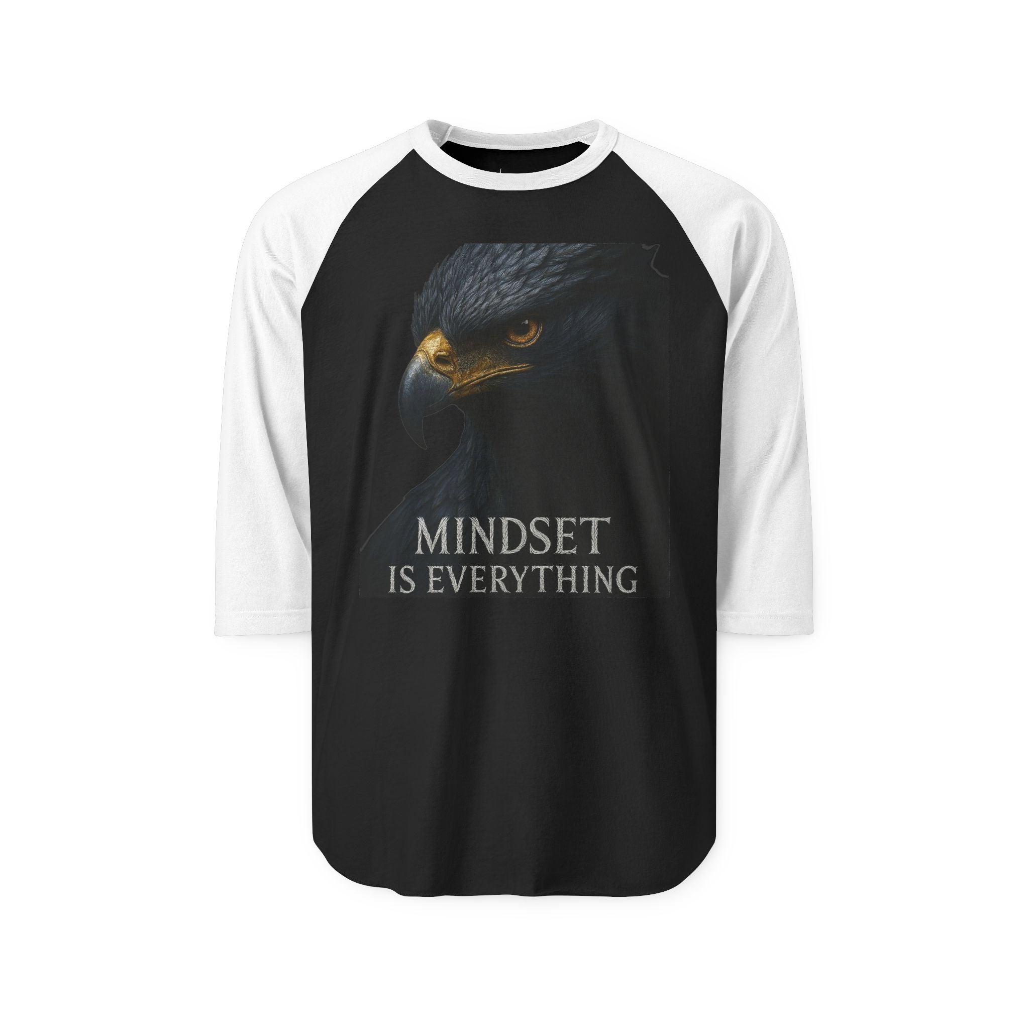 Mindset is Everything Unisex Raglan Shirt, Motivational Tee, Gift for Coaches, Sports Apparel, Inspirational Clothing, Casual Wear
