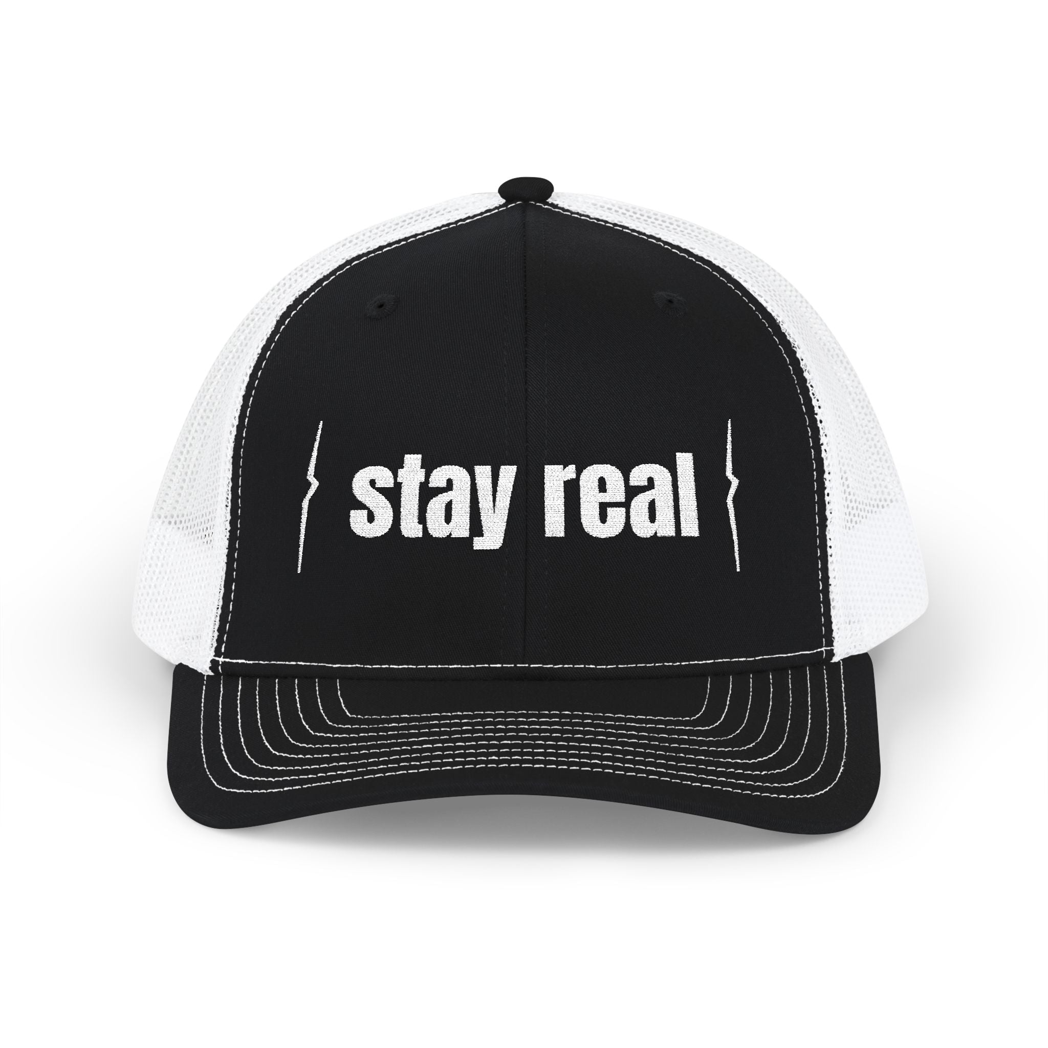 Jean Miche Snapback  Stay Sharp, Stay Real (Embroidery)