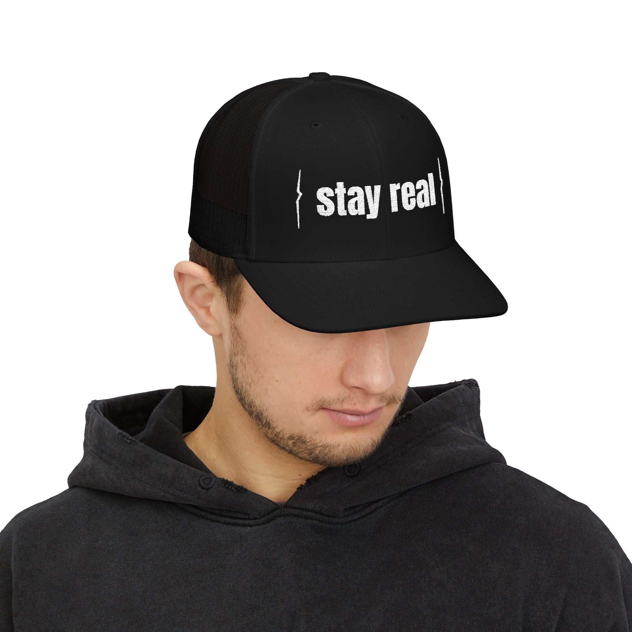 Jean Miche Snapback  Stay Sharp, Stay Real (Embroidery)